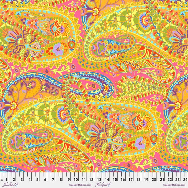 Paisley Jungle Lime - August 2022 - Kaffe Fassett Collective - 100% Quilters Cotton