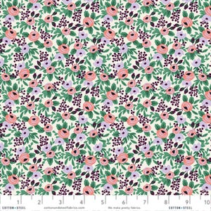 Rosa Lavender Garden Party - Orchard- Anna Bond Rifle Paper Co - Cotton + Steel - 100% Quilters Cotton