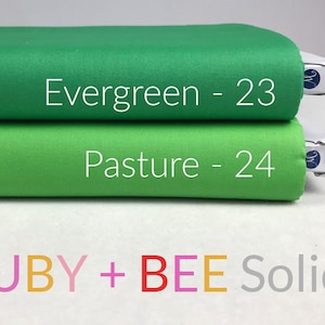 Ruby + Bee Solids - Heather Ross Annabel Wrigley - Windham Fabrics - 100% Cotton Quilting Fabric Yardage