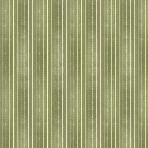 Rayé vert tissé - Création de souvenirs - Tissu Tilda - Ton Finnanger - 100 % coton Quilters tissé