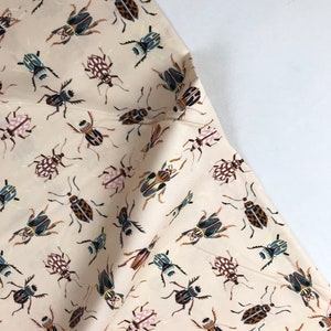 Garden Bugs Peach - Forage - Sarah Gordon - Figo Fabrics - 100% Quilters Cotton 90330-12