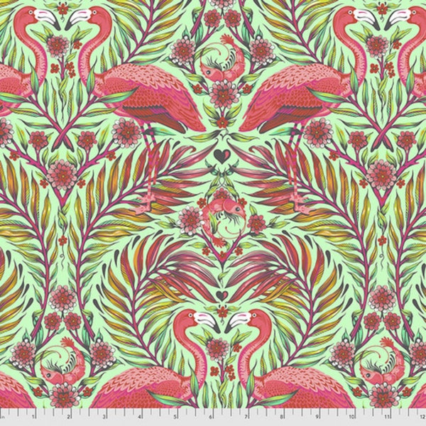 Pretty in Pink Mango - Daydreamer - Tula Pink - Freespirit Fabrics - 100% Quilters Cotton  PWTP169-Mango