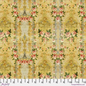 Carta da parati gialla - Palette Yellow - Tim Holtz - 100% cotone Quilters PWTH247-YELLOW