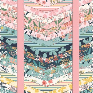 Painted Blossoms - 21 Piece Fat Quarter Bundle - Amanda Grace - Poppie Cotton