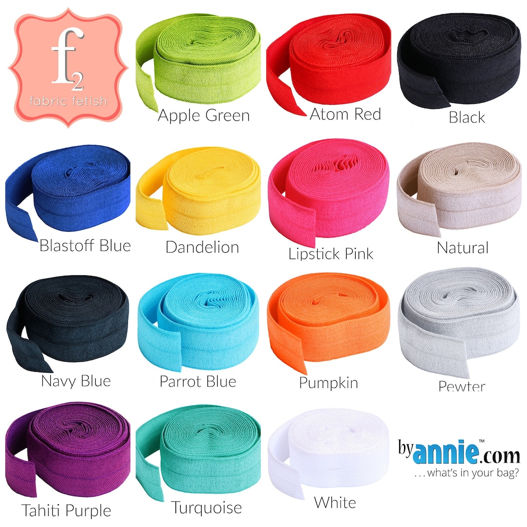 By Annie Fold-Over Elastic - 2 Yard Pack, 20mm Wide Nylon Elastic For Sewing & Crafting - View #10