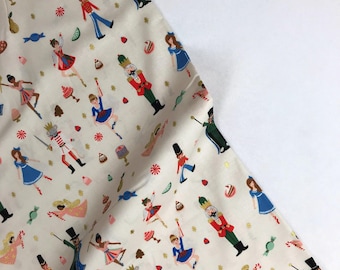 Land of Sweets Cream METALLIC RP606-CR1M - Holiday Classics - Anna Bond Rifle Paper Co Basics - Cotton + Steel