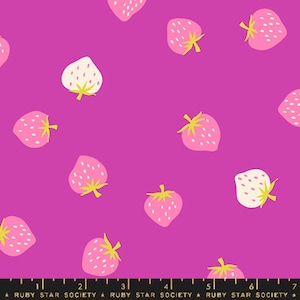 Strawberry Toss Berry - Strawberry - Kimberly Kight - Ruby Star Society Fabric - Moda 100% Quilters Cotton RS3085-18