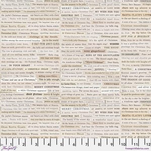 Weihnachtsverschnitt in Neutral - Urlaub in der Vergangenheit - Tim Holtz - 100% Quilters Baumwolle