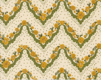 Näsduk med ränder, ormbunke - Foraged Found and Hand Me Down - Fancy That Design House - Moda - Quilters Cotton 45634-31