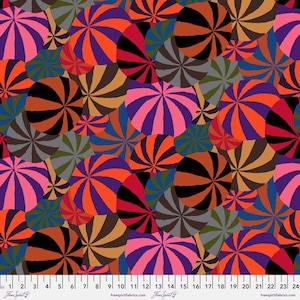 Beach Balls Maroon - 85 and Fabulous - Kaffe Fassett - Freespirit Fabrics 100% Quilters Cotton