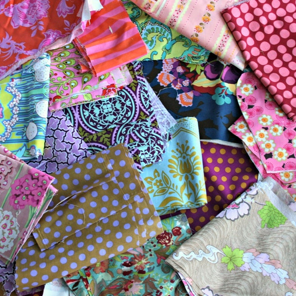 Designer Fabric Scraps 100% Quilters Cotton - 2 Yards Shipped USPS First Class