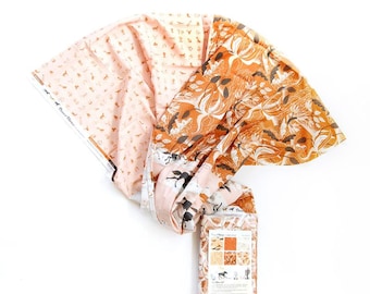 Desert Horses Peach - 6 pcs Fat Quarter Bundle Flat Stack - Carrie Shryock - Paintbrush Studio Fabric 100% Quilters Cotton 120-FQDH3