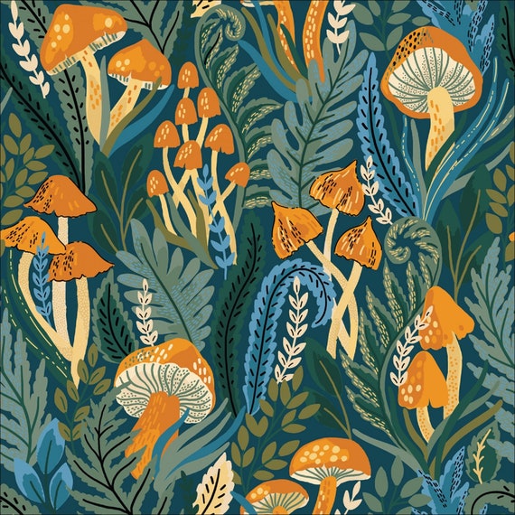 Forest Grass - Baltic Woodland - Maria Galybina - Cloud 9 Fabrics - Poplin Forest Grass - Baltic Woodland - Maria Galybina - Cloud 9 Fabrics - Poplin