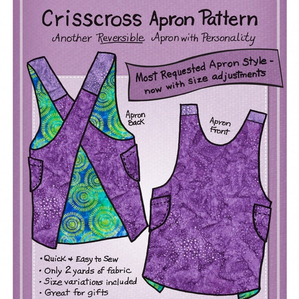 Crisscross Apron Pattern - Mary Mulari Designs - Reversible