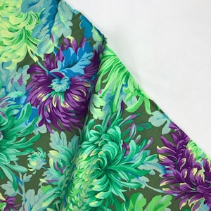 Shaggy Aqua - Philip Jacobs - Kaffe Fassett Collective - PWPJ072-AQUA - 100% Quilters Cotton