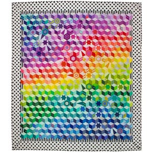 Tula Pink's - Tumbling Cosmos Quilt Pattern, Paper Pieces, and or Templates