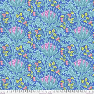 Artichoke Blue PWKW001.BLUE - Kaffe x Morris and Co. - The Original Morris & Co - Freespirit Fabrics - 100% Quilters Cotton