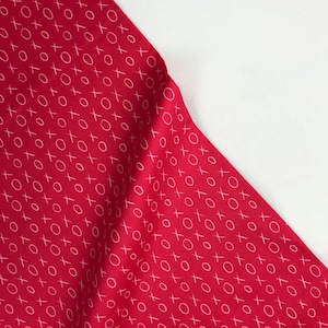 Abraços e Beijos Vermelho Claro - XOXO - Coleção Heatherlee Chan - Clothworks