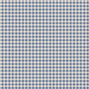 Gingham Blue WOVEN - Creating Memories - Tilda Fabric - Tone Finnanger - 100% Woven Quilters Cotton