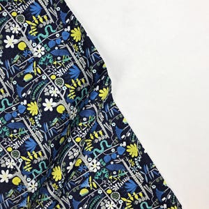 Insects Dark Denim - Jungle Jive - Asa Gilland - Clothworks  - Y3113-89