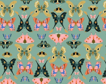 Butterflies Pasture - Flora & Fauna - Faye Guanipa - Dear Stella Fabric -  Quilters Cotton - STELLA-DFG2651