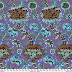 Wandle Cobalt PWKW012.COBALT - Kaffe x Morris and Co. - The Original Morris & Co - Freespirit Fabrics - 100% Quilters Cotton