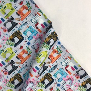 Sewing Machines Multi - Sew Mischievous - Miriam Bos - Dear Stella Fabric - ST-DMB2029MULTI Digitally Printed Quilters Cotton