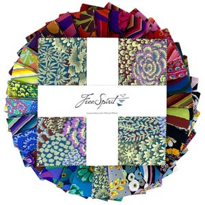 85 and Fabulous - 10&quot; Square Pack - Layer Cake - 10&quot; Charm 42pcs. - Kaffe Fassett - Free Spirit FB610GP.PARAKEET