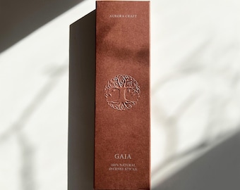 GAIA - 100% naturlig och handgjord rökelse (ceder, enbär, patchouli, tall. Samband med jorden och naturen)