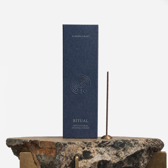 RITUAL - 100% Natural & Handmade Incense Sticks (Sandalwood, agarwood, oriental sweetgum, rose, clove)