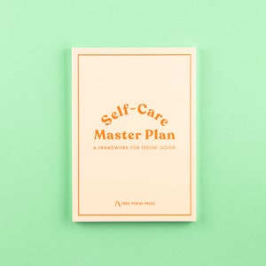 Self-Care Master Plan: A Workbook for Feelin' Good Personalized Set of Operating Instructions Self Care Booklet 4.25 x 6 Postcard Size image 1