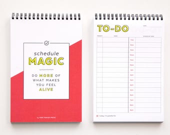 Magisches To-Do-Listen-Notizbuch: Spiralgebundener Produktionsplaner