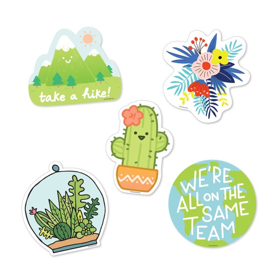 Nature Sticker Pack Outdoors Vinyl Decal Stickers for | Etsy