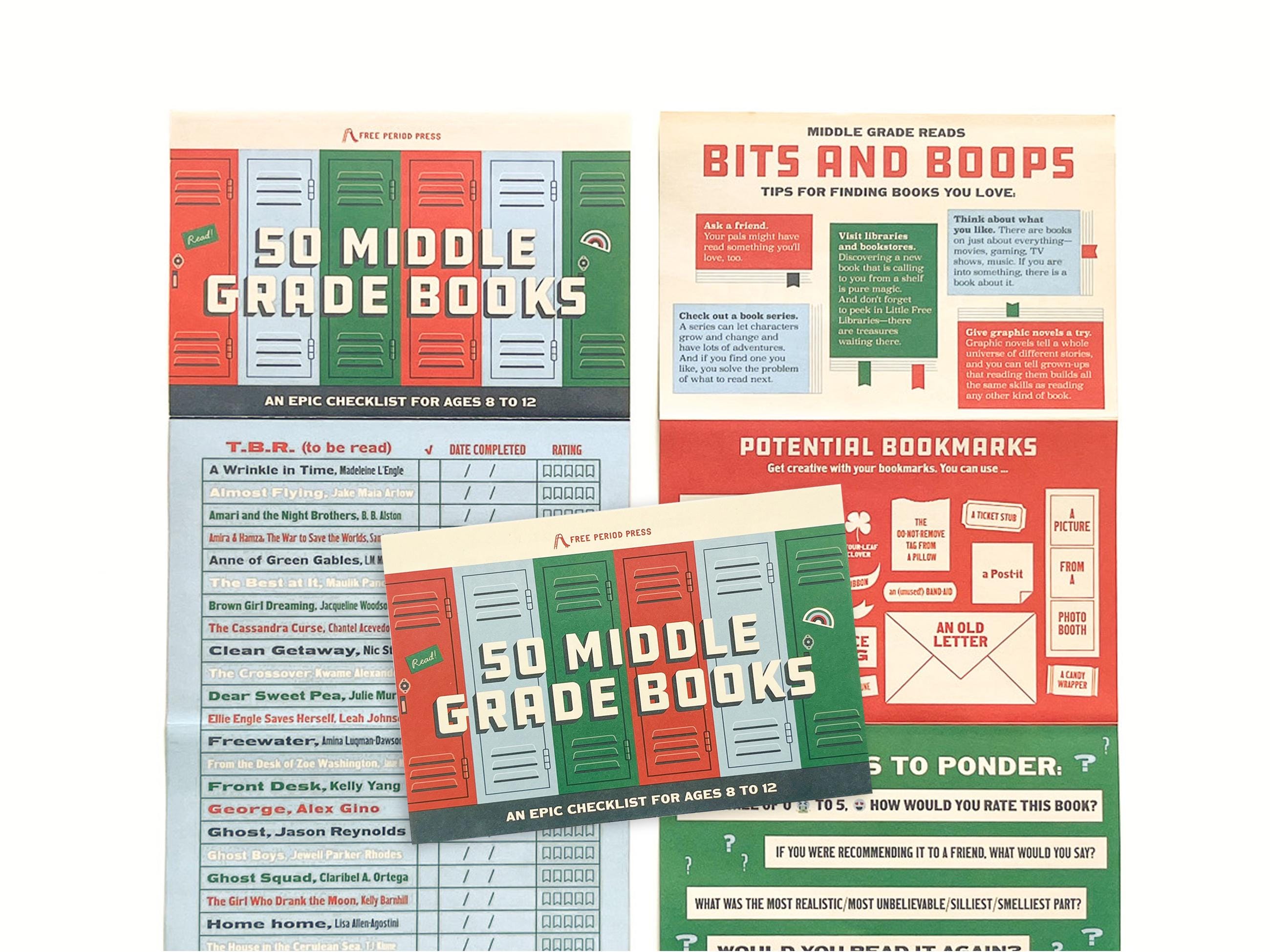 Middle Grade Book Checklist: 50 Books for Ages 8-12 - Etsy