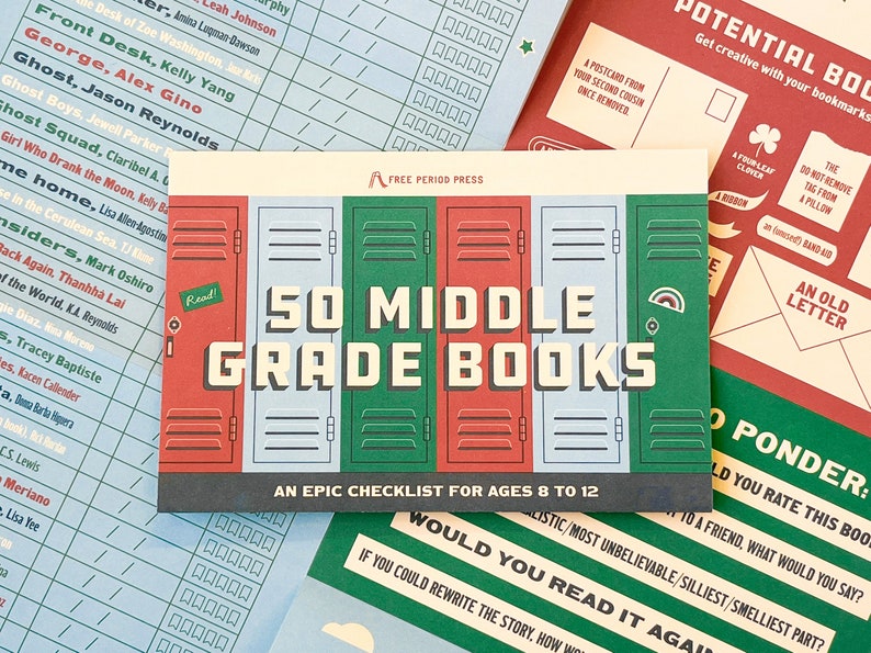 Middle Grade Book Checklist: 50 Books for Ages 8-12 - Etsy