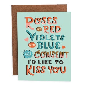 Les roses sont rouges Carte de vœux - Healthy Love Saint-Valentin - Carte de voeux pour la Saint-Valentin