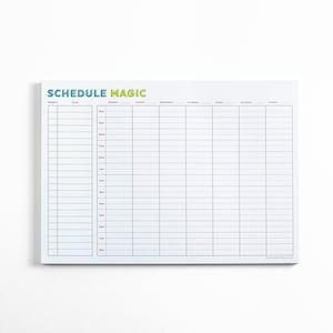 Weekly Schedule Magic To-Do List Notepad | 52 Tear-Off Pages | Productivity Planner | Brain Dump | Prioritize List | Gift for Everyone