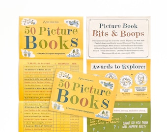 Picture Book Checklist: 50 Books for Kids, Reading Tracker Bookmark