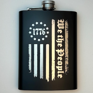 8oz We the People Stainless Steel Flask 8oz We the People Stainless Steel Flask