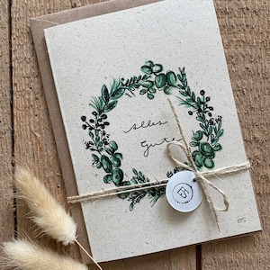 Tarjeta de felicitación para cumpleaños, despedida, boda.