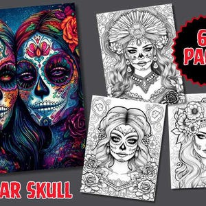 Libro da colorare spettrale per adulti Libro da colorare di Halloween 60 pagine da colorare Attività di Halloween Disegni da colorare per adulti Disegni da colorare stampabili