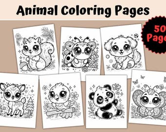 Animal Coloring Pages & Kids Coloring Page | 50 Coloring Pages