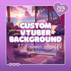 Custom Vtuber Background | vtuber room stream package, aesthetic room background for vtuber, vtuber Assets, youtube, twitch overlay