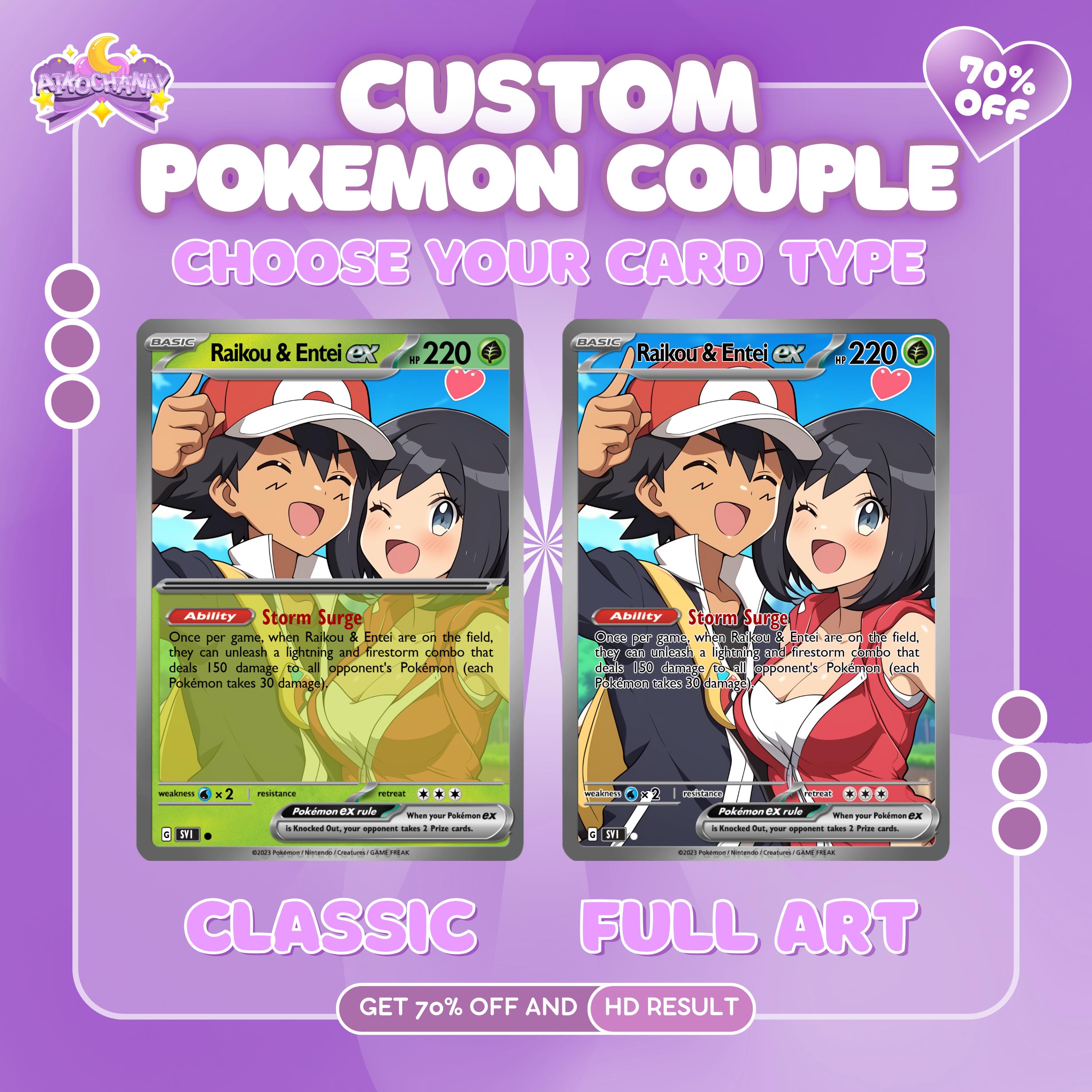 Ash Trainer Card - Etsy Ash Trainer Card - Etsy