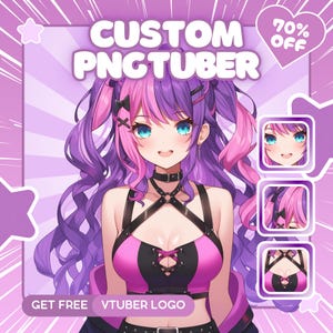 Custom PNGTuber Commission | pngtuber avatar | pngtuber character | Pngtuber Model | veadotube | Pngtuber for streamer| Anime | vtuber