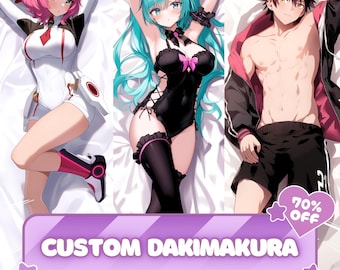 Custom Drawing Anime, Original Character, Art Commission, Anime Vtuber, Furry, Custom Dakimakura, Body Pillow Cover Design, Anime Dakimakura