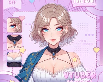 Custom VTuber Model Live2D Commission | Anime Art | Vtuber Assets | Vtuber Model | PNGTuber | Vtuber Male & Female | Vtuber Model Commission