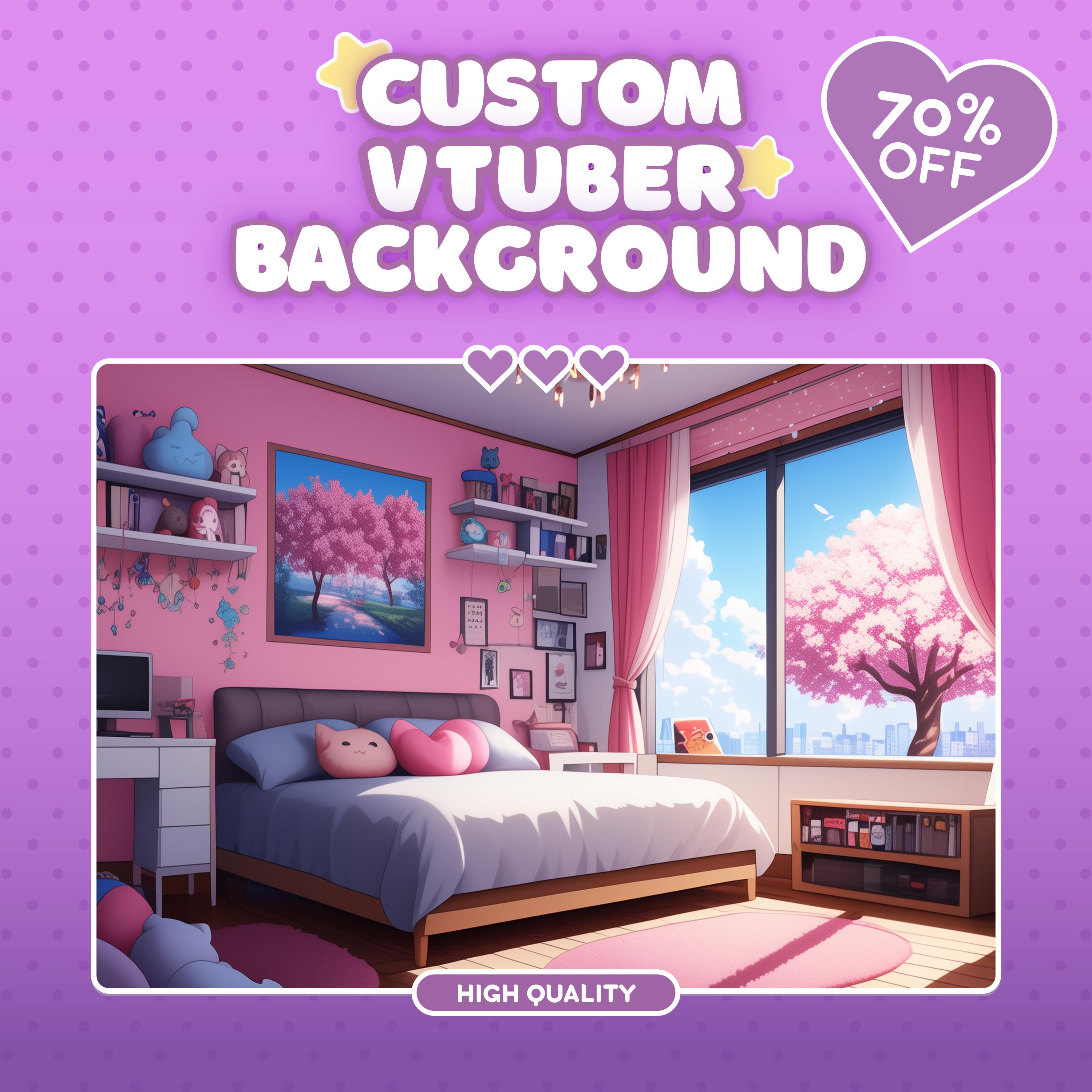 Tuber Background Custom Vtuber Background, Vtuber Room, Vtuber Background, Vtuber ...