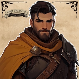 Custom Fantasy Character | RPG Character | Dungeon and Dragons | DnD Portrait character commission | Anime Styled DnD Characters Fantasy