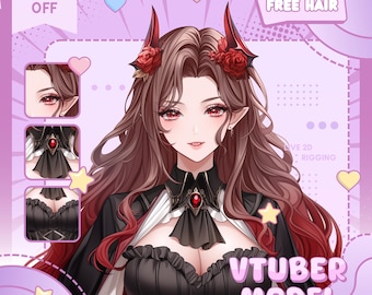 Custom Vtuber Model Live2d Commission | Vtuber | Vtuber Commission | Pngtuber | Vtuber male & female | Vtuber model | Vtuber Assets